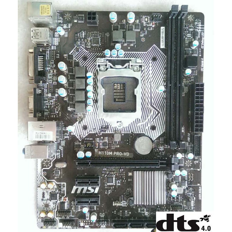 Bo mạch chủ máy tính bàn {mainboad} MSI H110M PRO-VD,VV... Socket 1151 (Kèm: Chặn (FE), Keo tản nhiệt CPU, Còi, dây SATA | BigBuy360 - bigbuy360.vn