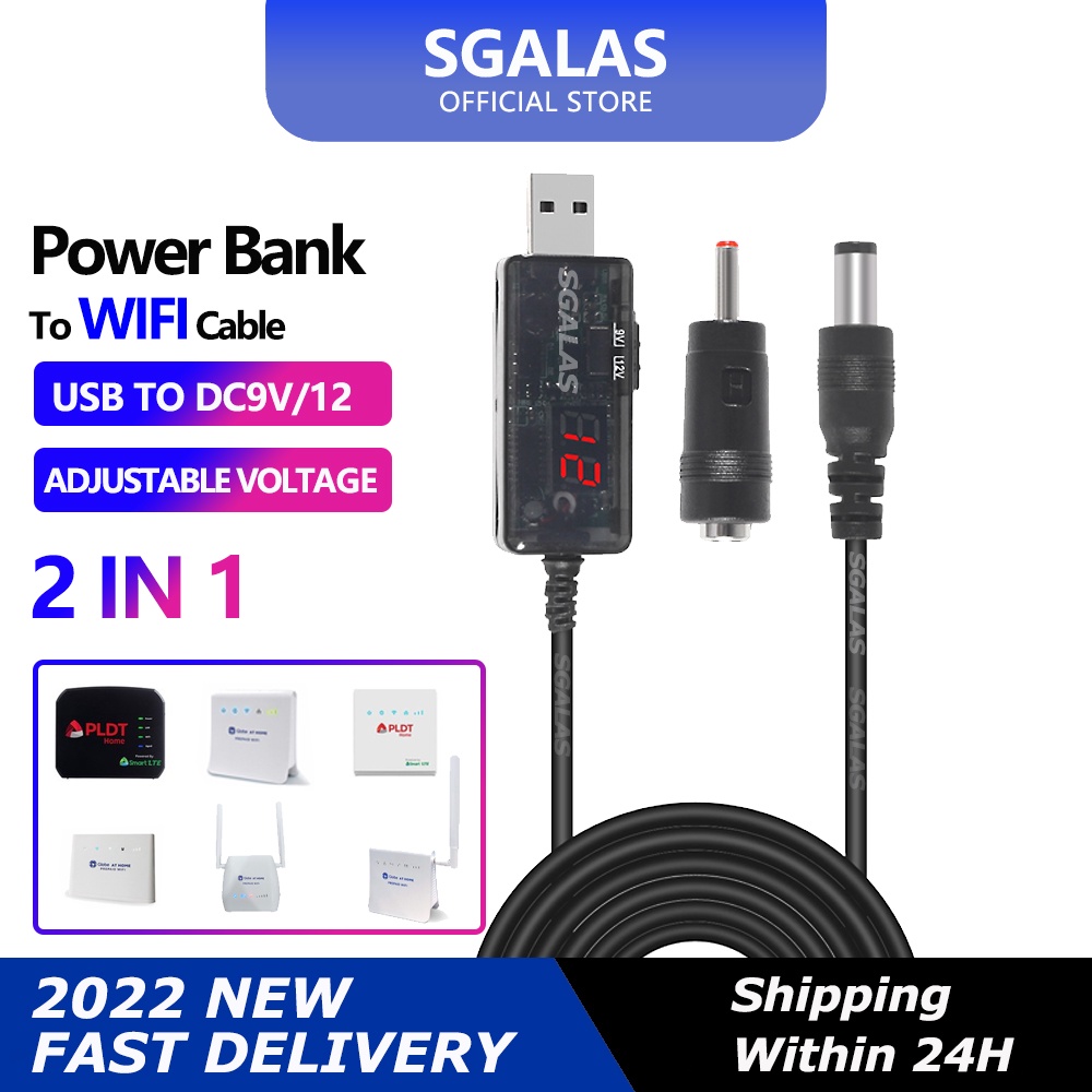 SGALAS Cáp ChuyểN ĐổI , WiFi Sang DC 5V to 9V 12V