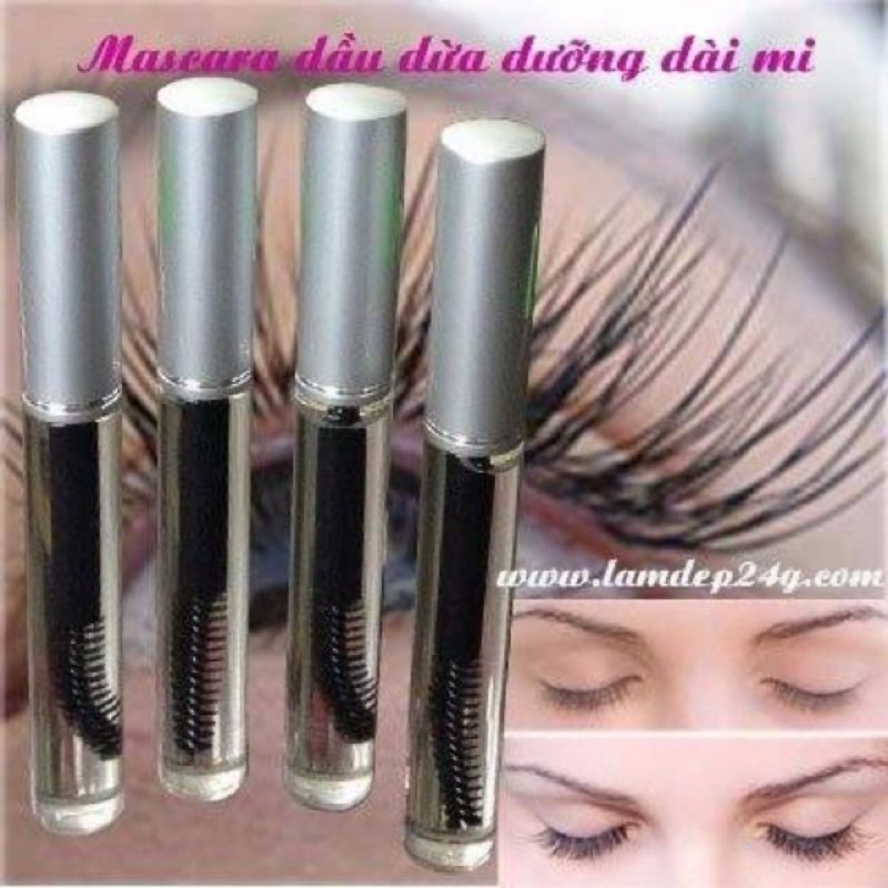 Dưỡng mi tinh dầu dừa nguyên chất giúp mi cong và dài sau 1 tuần sử dụng. An toàn tuyệt đối, k gây dị ứng