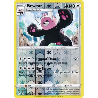 Thẻ bài Pokemon Bewear - 150/192 - Uncommon Reverse Holo
