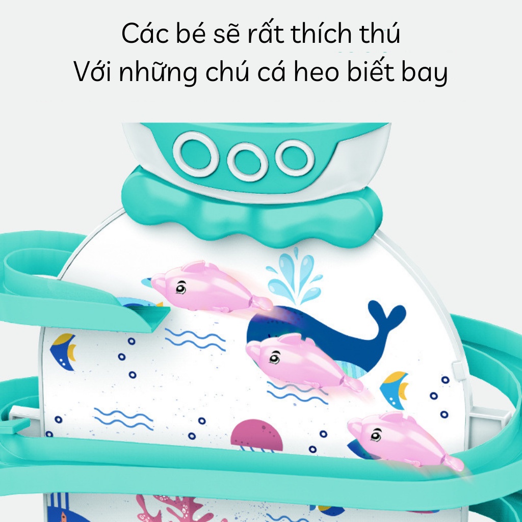 Bộ đồ chơi câu cá PLAYKID có nhạc cầu trượt cho bé trai bé gái PK024
