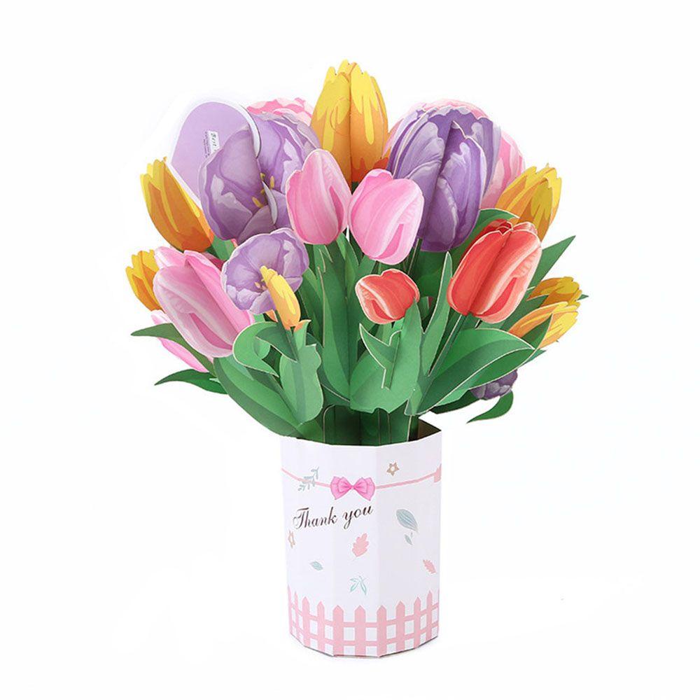 Bó Hoa Hồng / Lily / Hướng Dương / Hoa Tulip 3D Cho Ngày Lễ Tình Nhân