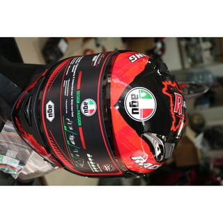 Nón bảo hiểm Fullface AGU racing đỏ
