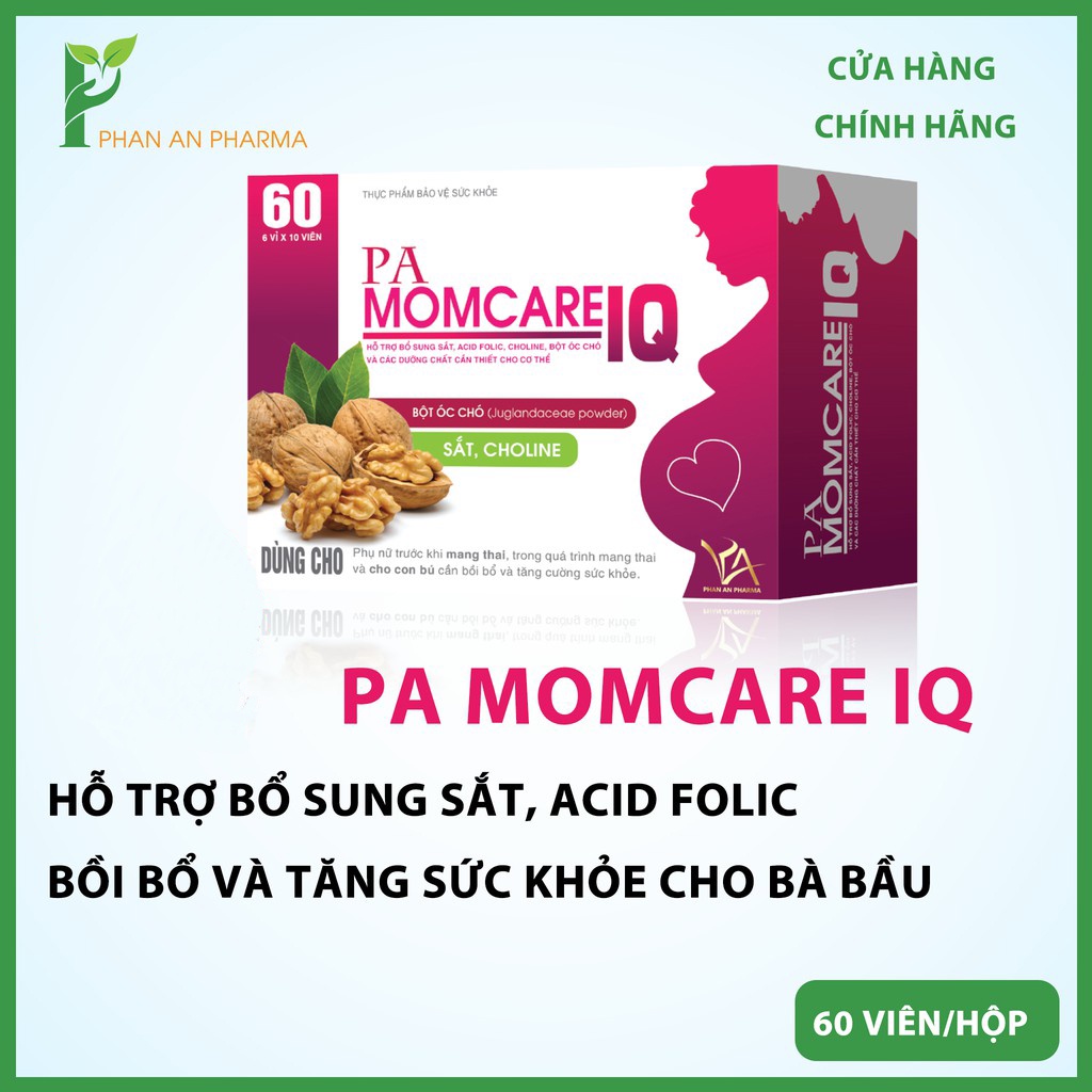 PA Momcare IQ hỗ trợ sắt bổ sung sức khoẻ mẹ và bé  CN16