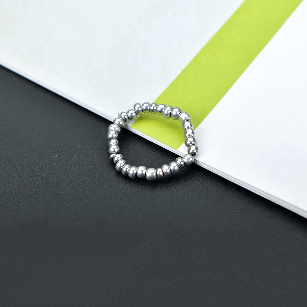 Nhẫn đeo tay kim loại mặt hình trái tim nhiều màu sắc thời trang cho nữ