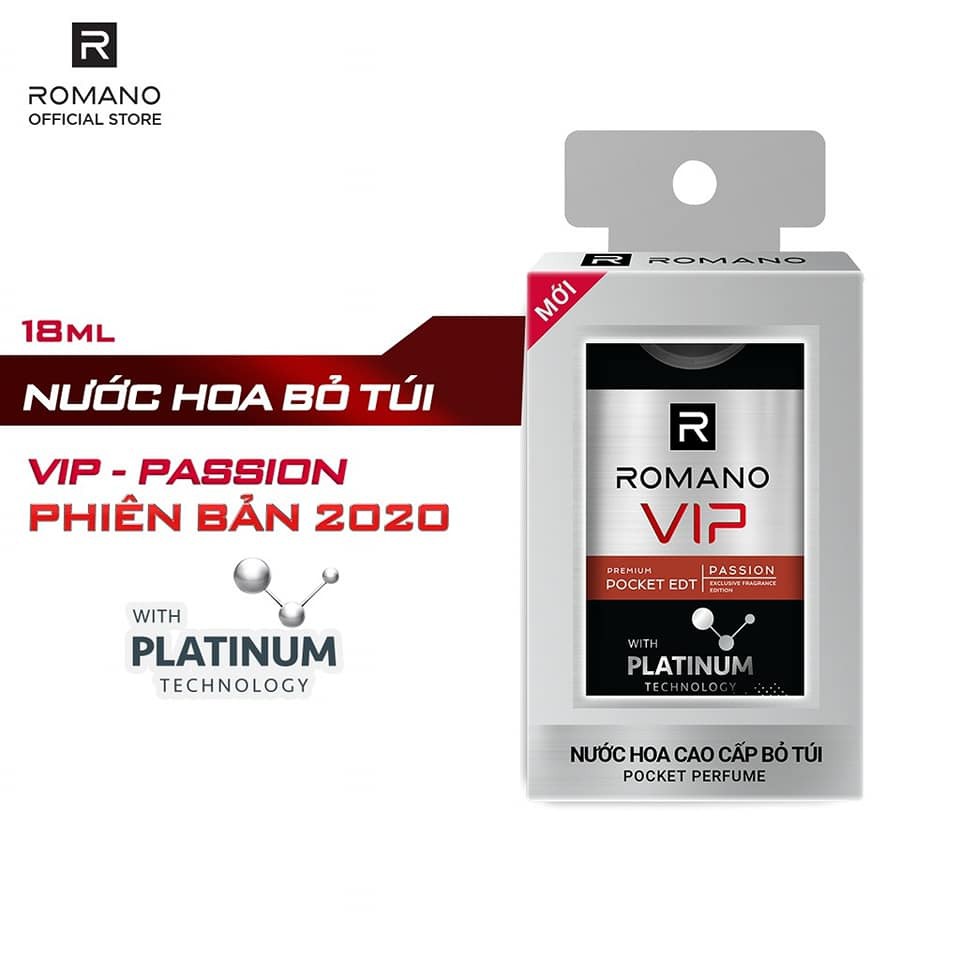 Nước hoa Cao Cấp bỏ túi Romano VIP 18ml dạng xịt