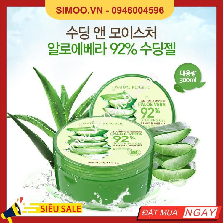 💥 ⚡ Gel Lô Hội (Nha Đam) 92% - Aloe Vera 92% Soothing Gel 💥 ⚡ SẢN PHẨM CHÍNH HÃNG💥 ⚡