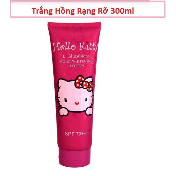 Kem Body HelloKitty L-Gutathione Moist Whitening Lotion 300 ml