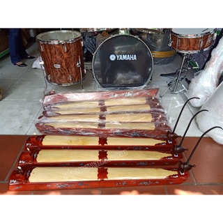 Đàn bầu gỗ hương đỏ khảm hoa gấp gọn-tặng bao và que gãy