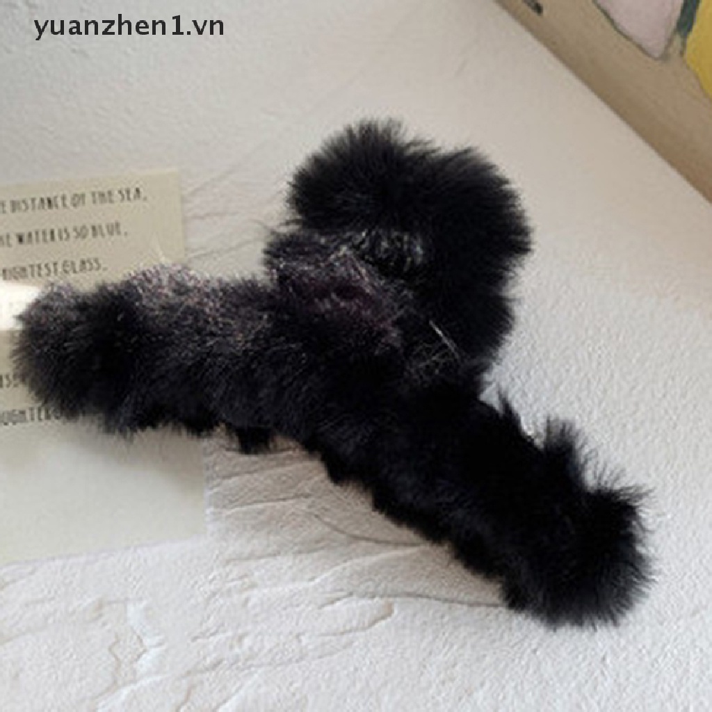 Kẹp Tóc Lông Giả Mềm Mại Giữ Ấm Dành Cho Nữ