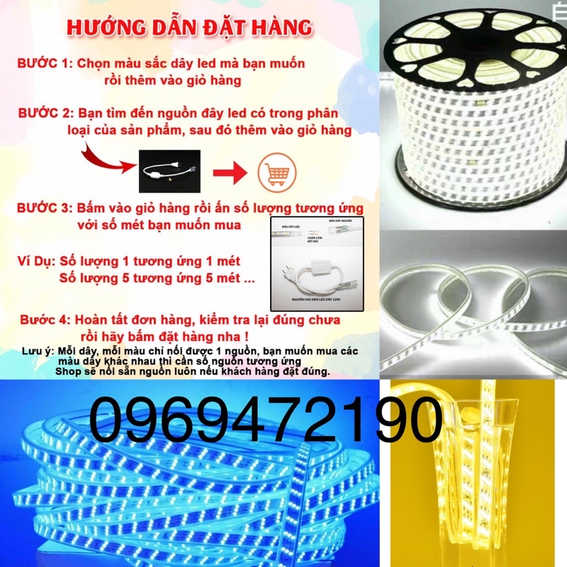 LED Dây hắt trần 2835 3 mắt 1 hàng, màu vàng nắng,xanh,trăng (bán theo m, chưa kèm nguồn).