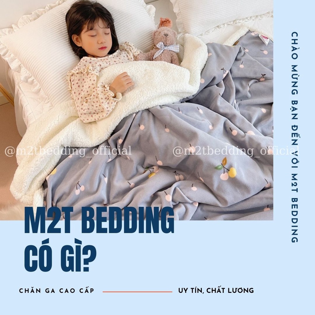 Chăn ( mền ) lông cừu nỉ tuyết sữa họa tiết 3D,có thể lồng thêm ruột, sử dụng 4 mùa