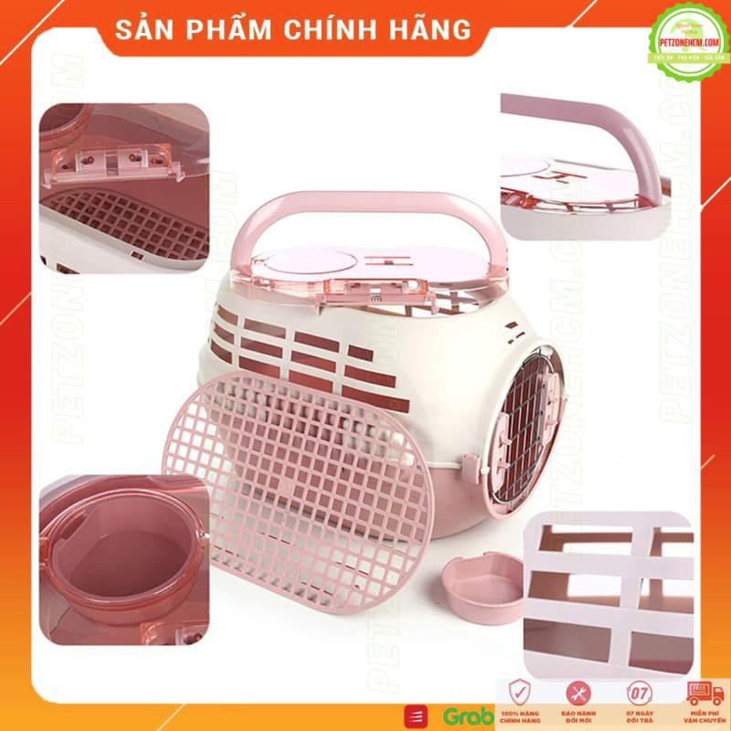 Lồng Vận Chuyển Hàng Không Cho Chó Mèo Cửa Tròn LS191