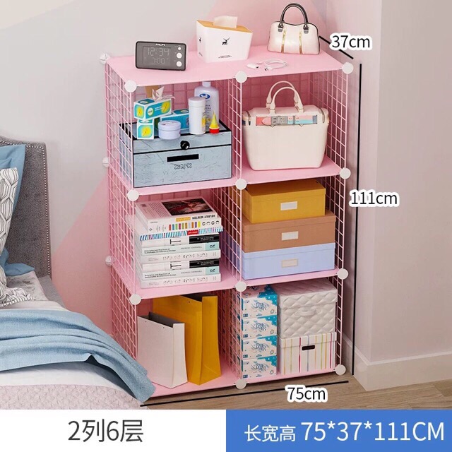 [BÁN THEO TẤM- TẶNG KÈM CHỐT GẮN] KỆ TỦ GHÉP LƯỚI SẮT ĐA NĂNG TIỆN ÍCH SIZE 35x35CM /1 TẤM