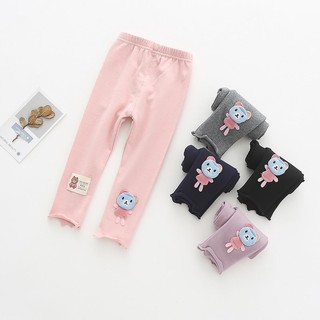 Quần thun legging gấu cho bé gái