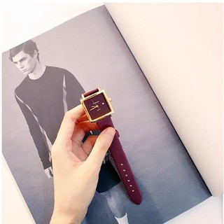 ĐỒNG HỒ NỮ VISER DÂY DA MẶT VUÔNG THỜI TRANG CỰC ĐẸP 2021