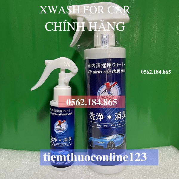 [CHÍNH HÃNG CHỤP THẬT] XWash For Car Xwash Nước tẩy rửa, khử mùi nội thất ô tô, xe hơi