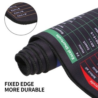 Lót chuột cỡ lớn 80x30cm dày dặn 3mm in công thức phím tắt cho dân văn phòng chống trơn trượt siêu bền siêu rẻ