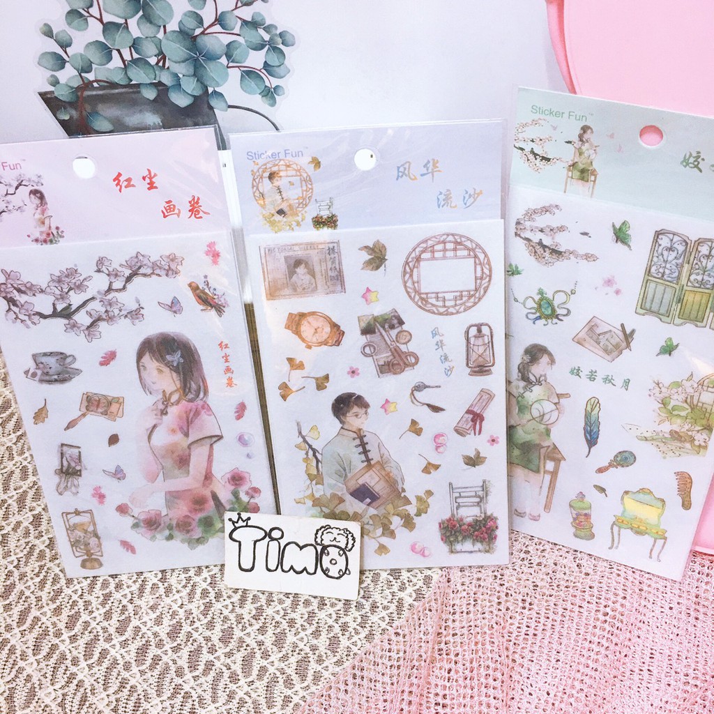 Sticker Xinh Trang Trí Sổ Tay Góc Học Tập Bullet Journal Hình Dán Dễ Thương Shop Có Nhiều Mẫu Washi Tape Anime Cute