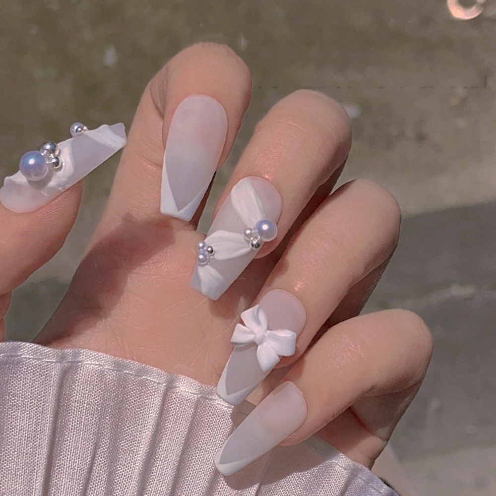 [Hàng mới về] 50 Phụ Kiện Nơ 3D Trang Trí Móng Tay Phong Cách Nhật Bản