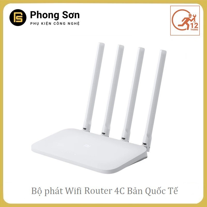 Bộ phát wifi router4c Xiaomi - PHIÊN BẢN QUỐC TẾ -BH 12 THÁNG