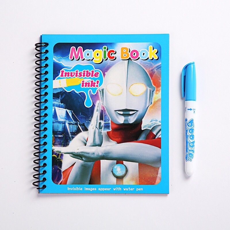 Đồ chơi tranh tô màu nước ma thuật, tập tô thần kỳ sử dụng nhiều lần, đa dạng chủ đề