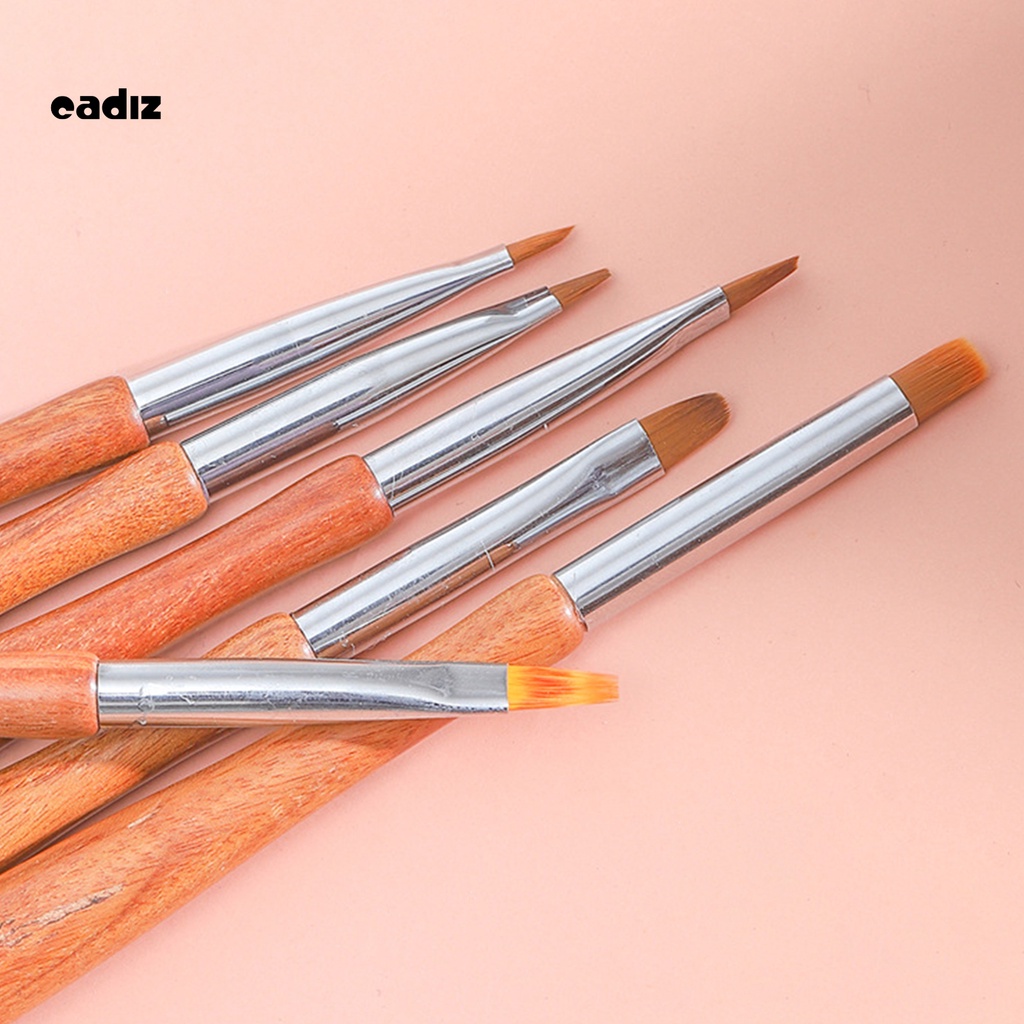 [Hàng mới về] Cọ vẽ móng tay thân bằng gỗ đàn hương linh hoạt dễ sử dụng