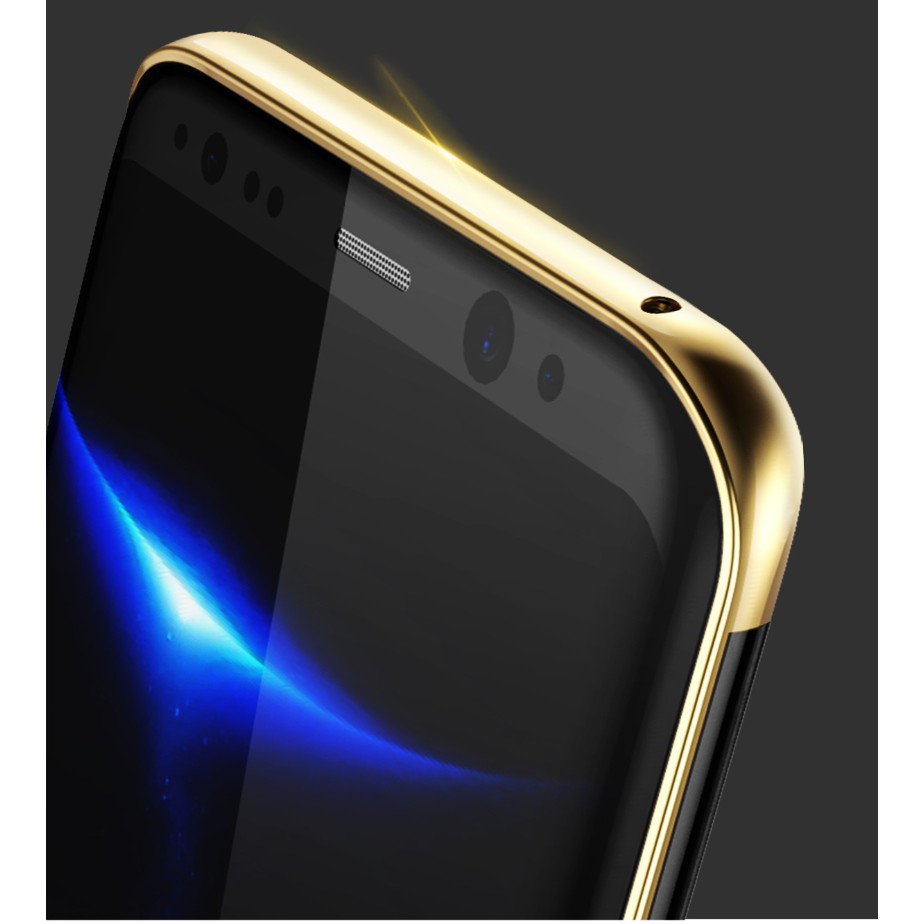 Ốp cứng trong suốt viền Glitter cho Galaxy S9 & S9 plus hiệu Baseus