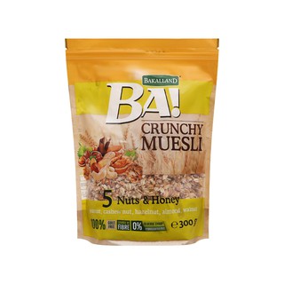 Ngũ cốc Bakalland Muesli 5 loại hạt và mật ong gói 300g