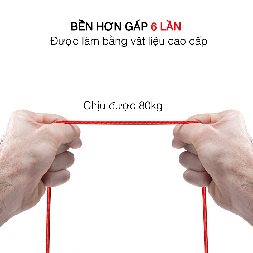 [Dài 2m] Dây Sạc nhanh iPhone mới nhất 2020 Lightning cho 6 6s 7 8 plus X XS XR XS MAX 11 pro max - Chính hãng Bagi