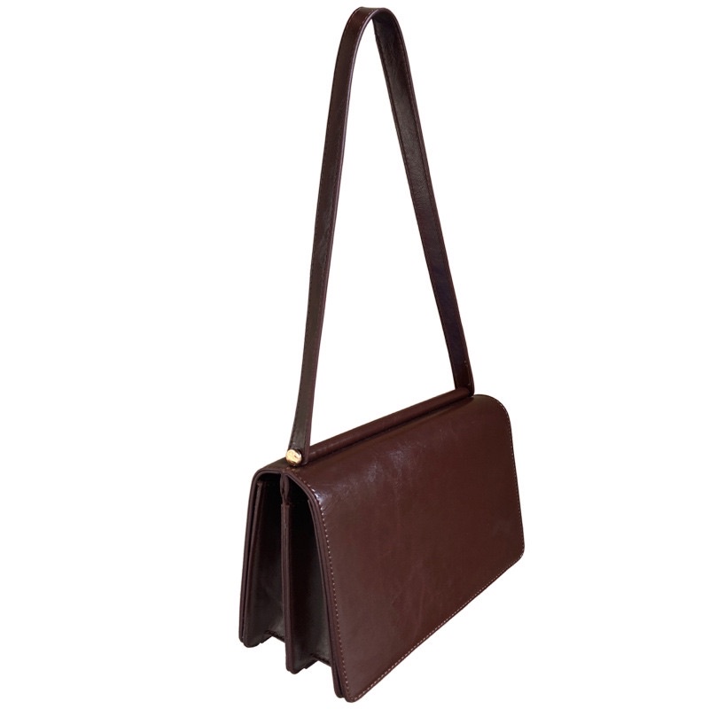 SẴN Túi Xách Nữ Bằng Da Đeo Vai Phong Cách Retro HyVa