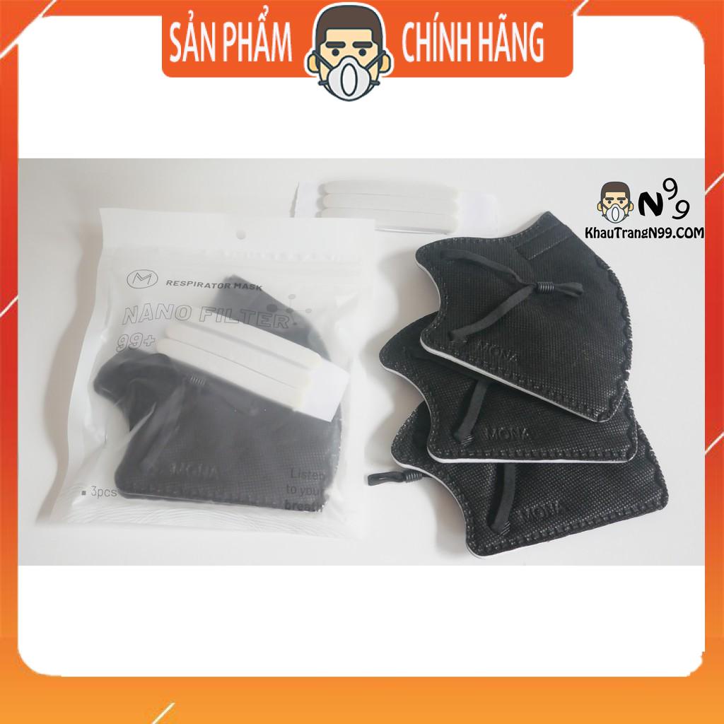 Hộp 30c khẩu trang Mona Mask N99 đạt nhiều chuẩn quốc tế chống bụi mịn