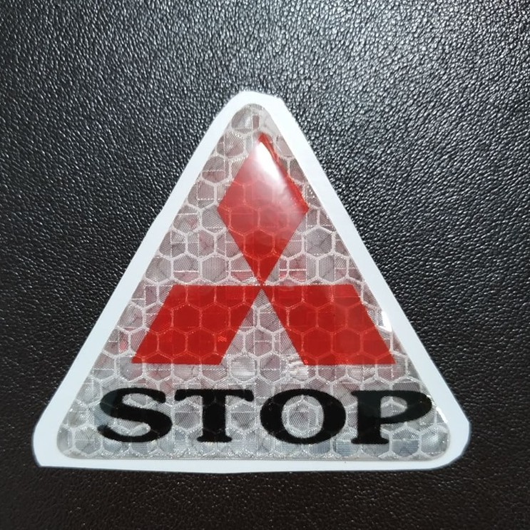 LOGO CHỮ STOP NỔI DÁN ĐUÔI XE