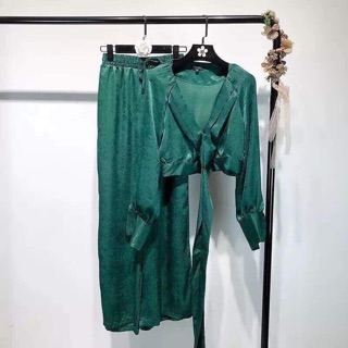 Set nâu + set xanh