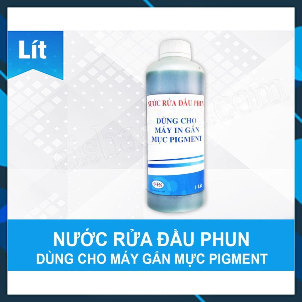 Dung Dịch Ngâm Rửa Đầu Phun Epson Mực Pigment - Mực Chuyển Nhiệt - chai 1000ml