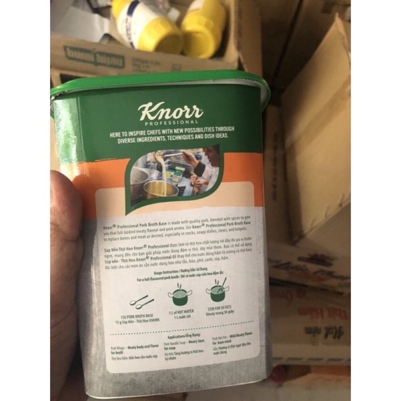 SÚP NỀN THỊT HEO KNORR 1.5 KG
