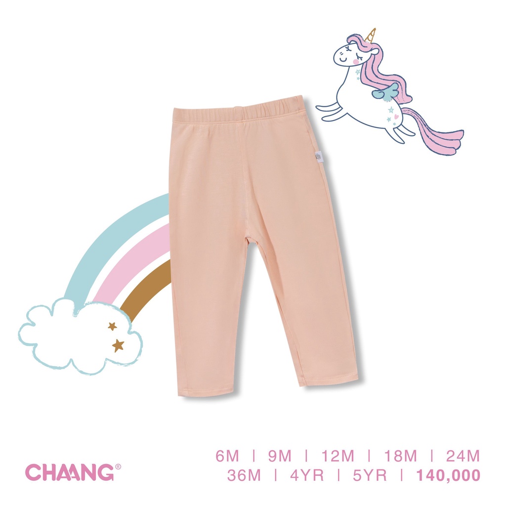 [CHAANG] Quần Legging Chất Liệu Cotton Cho Bé Gái 6m-5y Hàng chính hãng