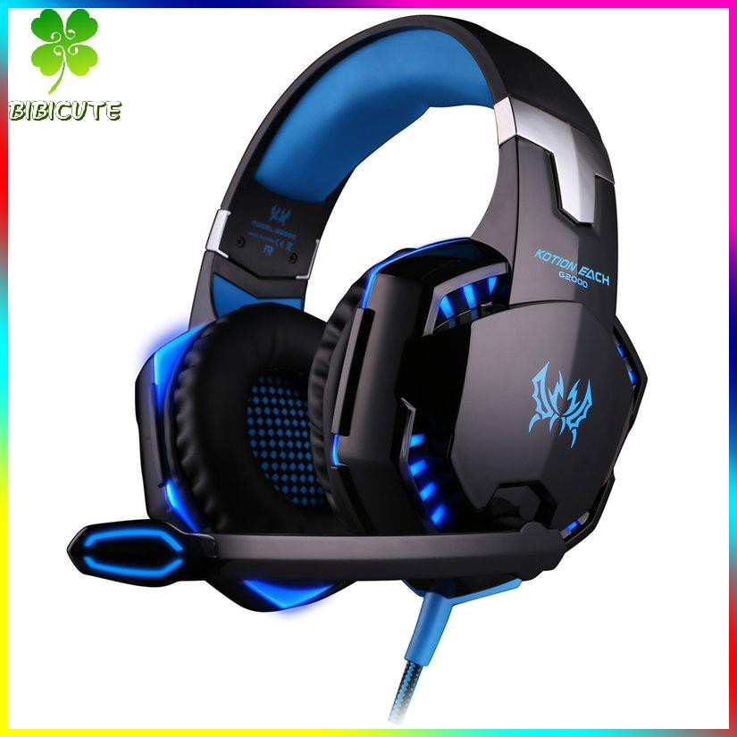 [Fast delivery]KOTION EACH Stereo Gaming Headse Surround Sound Over-Ear Headphones LED Lights