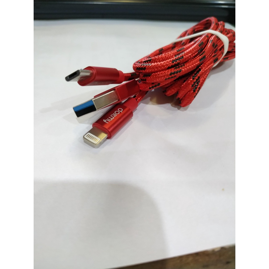 Dây sạc rút đầu usb đa năng 3 đầu sạc