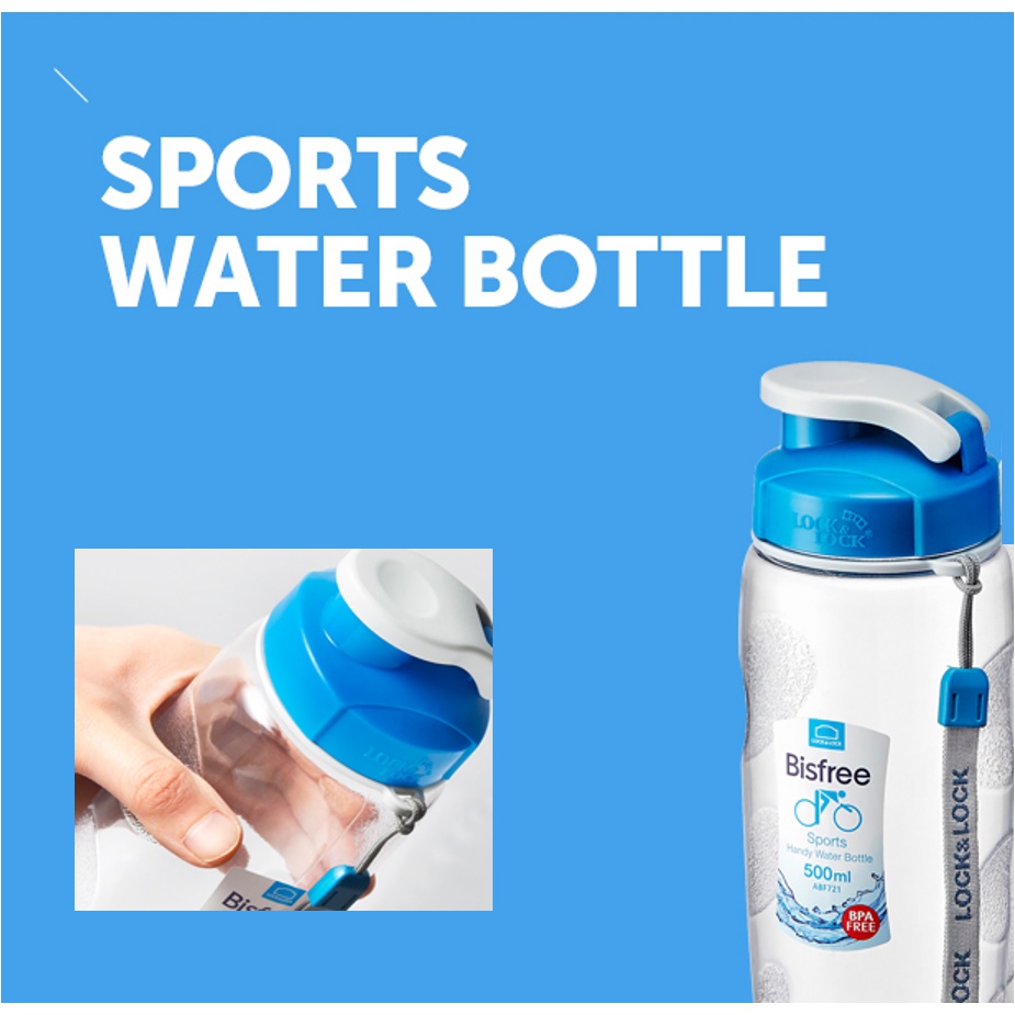 LOCK &amp; LOCK Bình Nước Thể Thao 500ml (Anf721B)