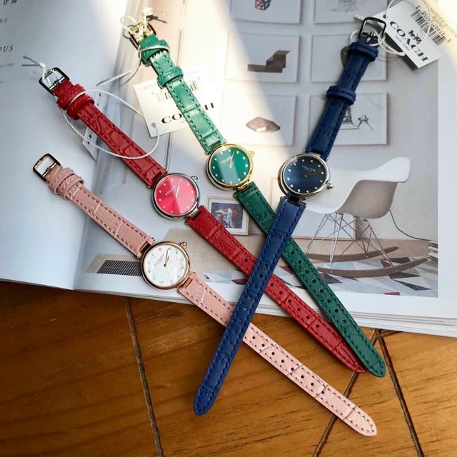 Đồng hồ Coach nữ dây da 𝗖𝗼𝗮𝗰𝗵 𝗛𝗮𝗹𝗲𝘆 - Leather hot trend 2020 – Tibihome