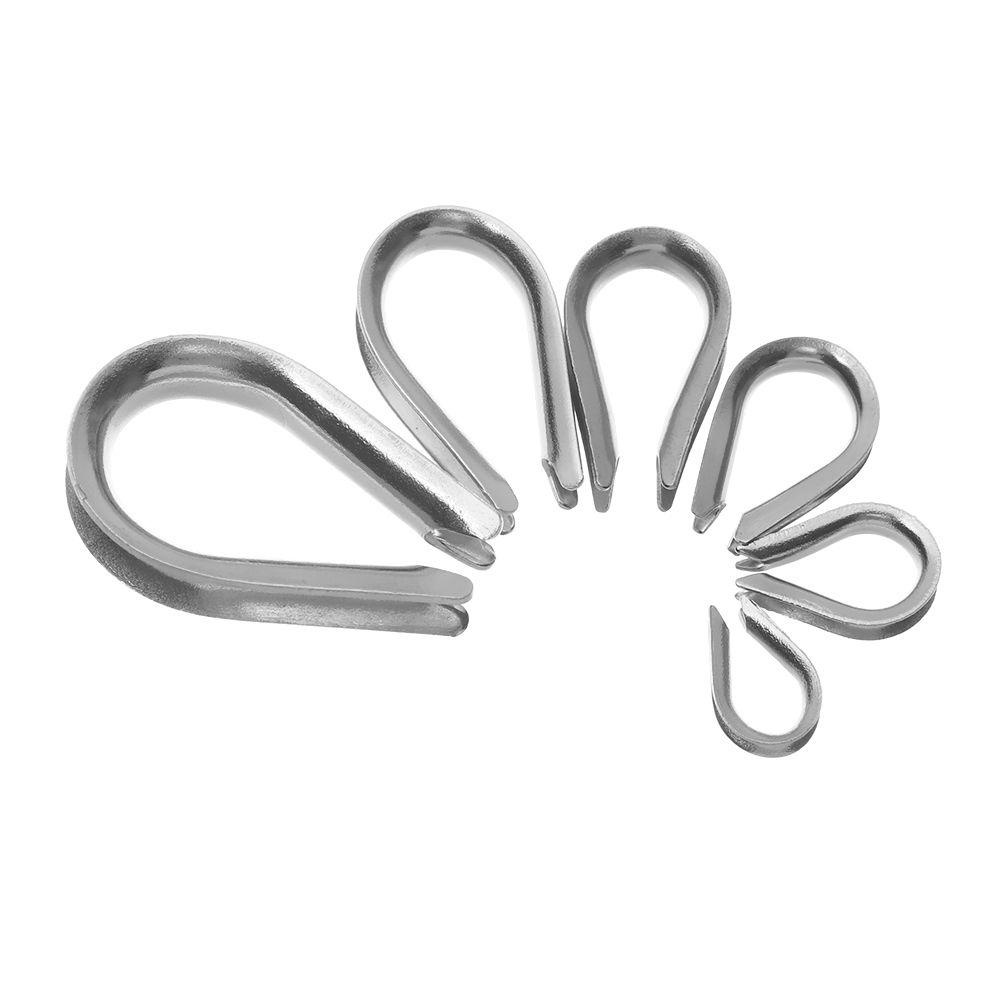 Set 1 10 Kẹp Dây Thừng M2 Sang M8 Bằng Thép Không Gỉ Chất Lượng Cao