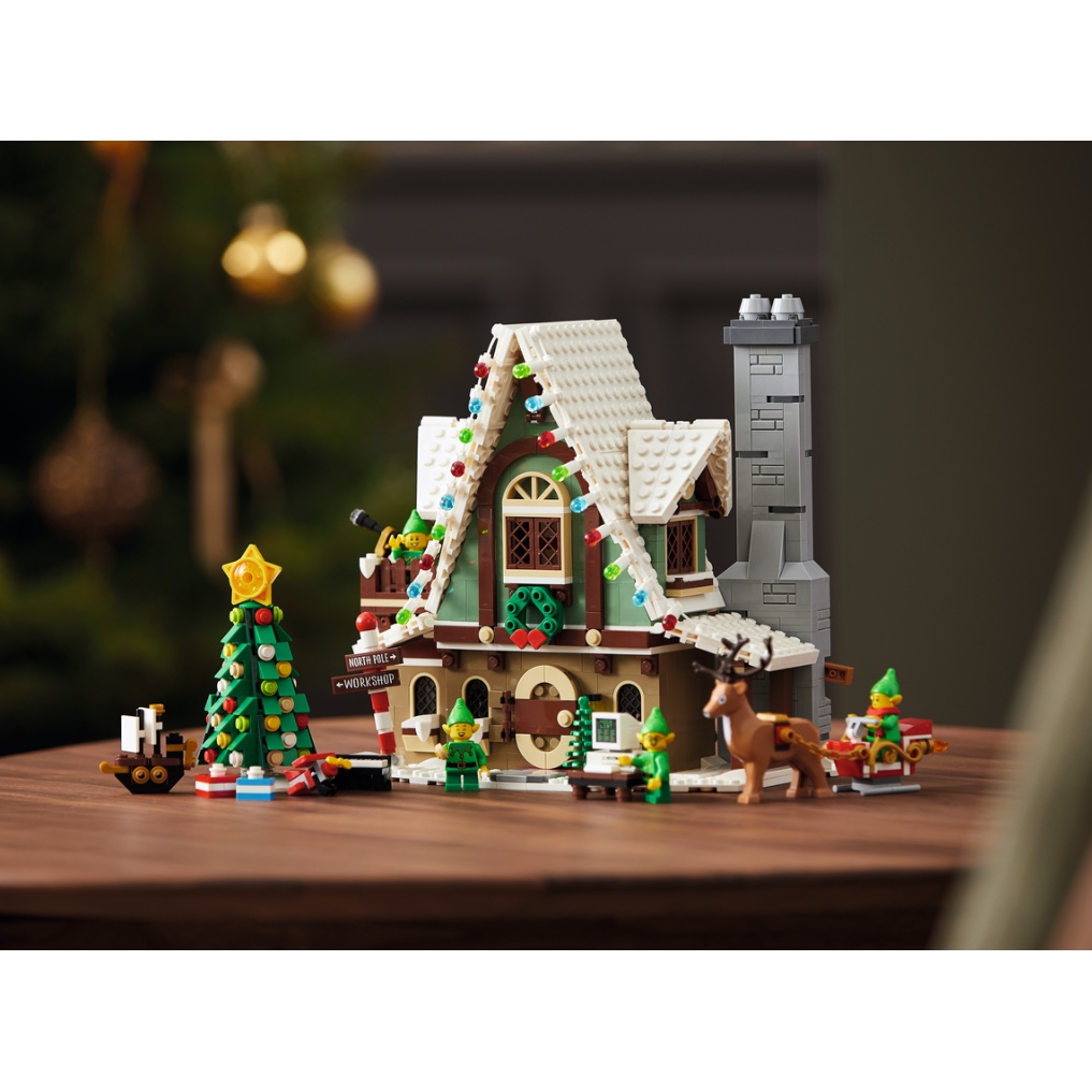 Lego HaHa - Lego Creator Expert - Ngôi Nhà Giáng Sinh Của Yêu Tinh - 10275