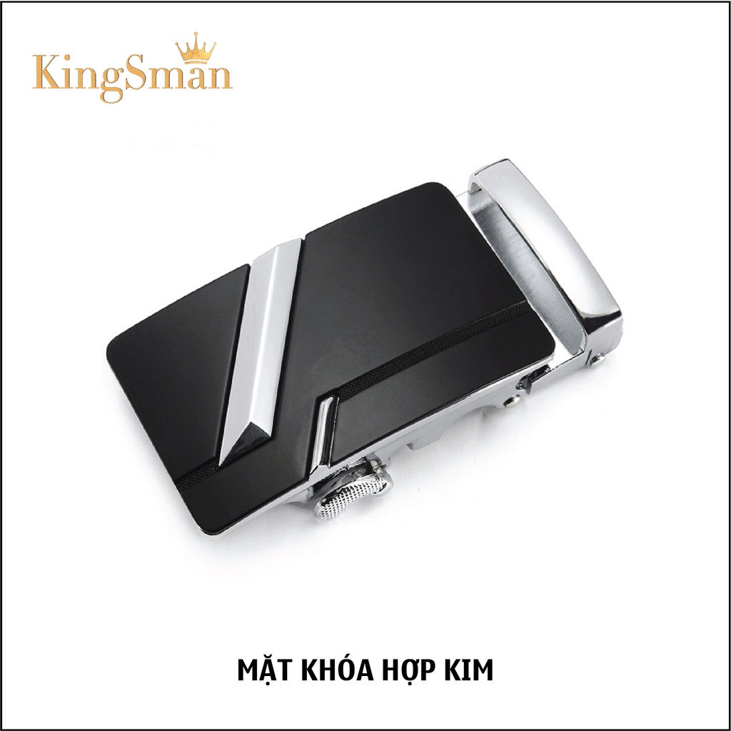 Thắt lưng da nam KINGSMAN-21 chất liệu da cao cấp khóa tự động - dây nịt nam kiểu dáng sang trọng - KINGSMAN