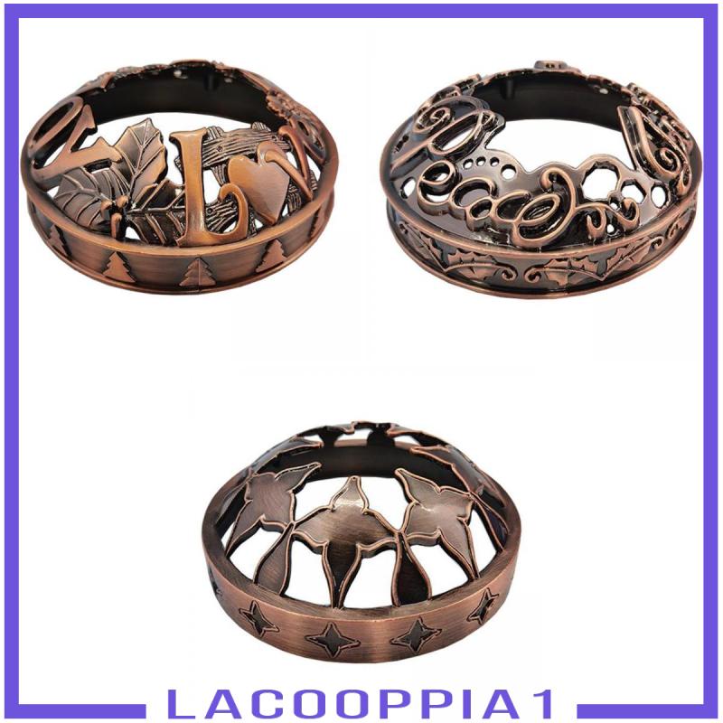 [LACOOPPIA1]3 Pieces Candle in Jar Lid Candle Topper Vintage Style Candle Decorations 86mm