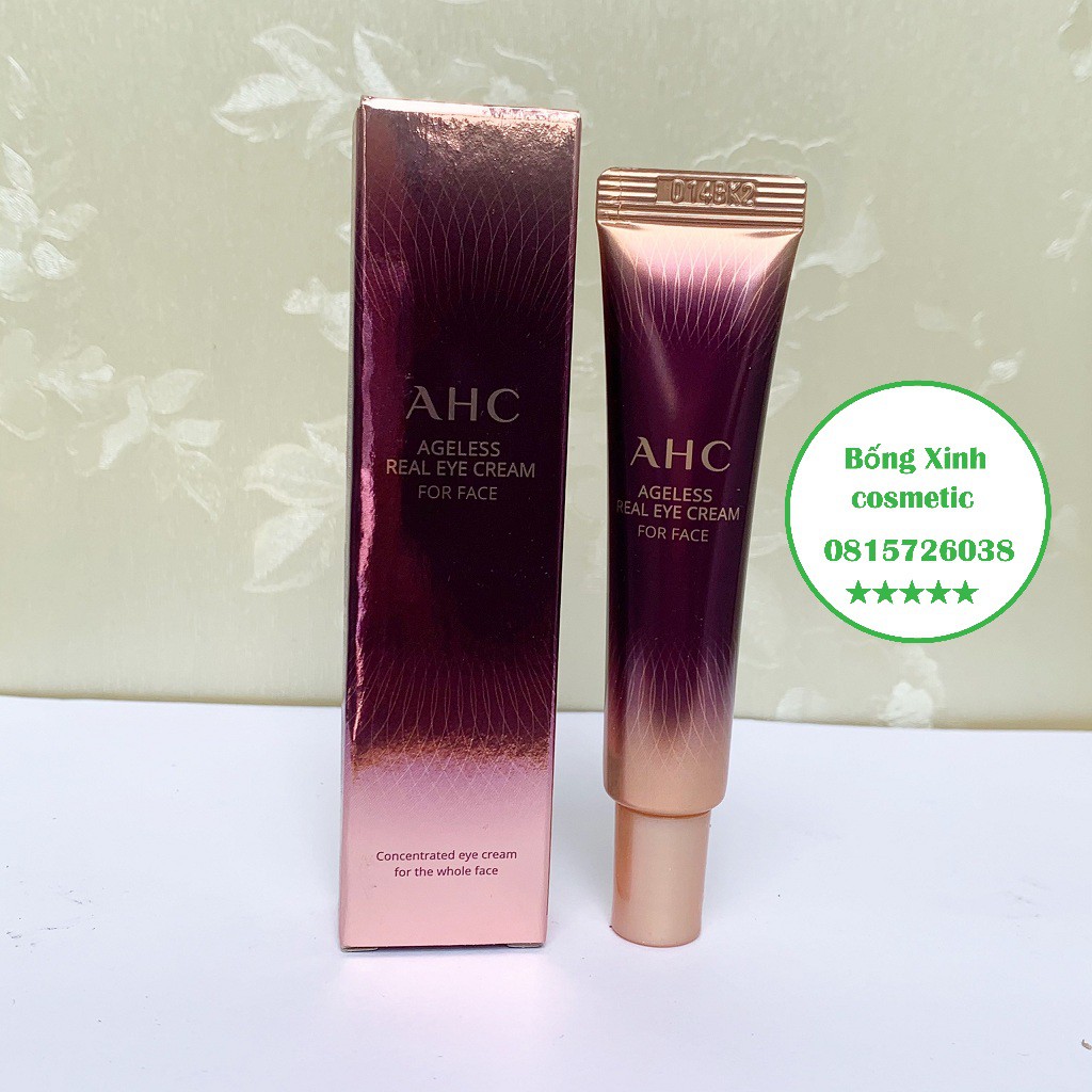 Hàng Auth] Kem mắt AHC Ageless Real Eye Cream For Face 12ml