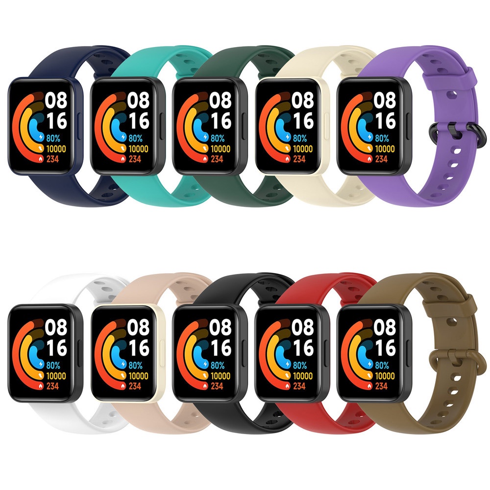 Dây Đeo Silicon Thay Thế Cho Đồng Hồ Thông Minh Xiaomi Redmi Watch 2 Lite / Poco Watch