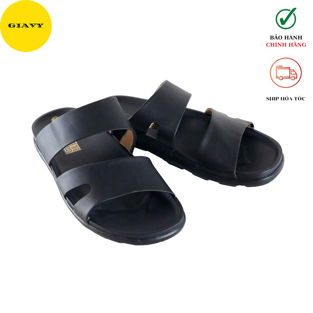 Dép nam quai da thời trang DU9288/8 - GIÀY GIAVY