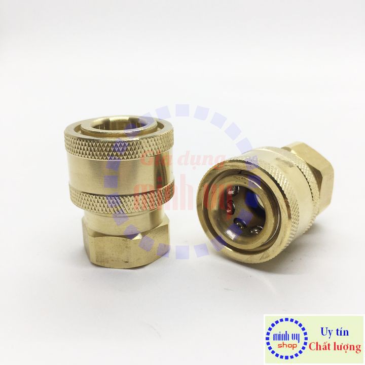 Khớp nối nhanh đồng CÁI 3/8&quot; - ren trong 3/8&quot; 17mm