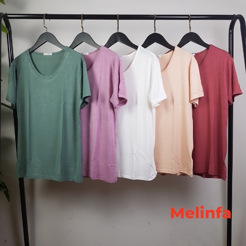 Áo thun nữ ngắn tay chất vải Viscose tự nhiên mềm mại mát lạnh mặc mùa hè mã VAA0294